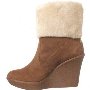 Coach Winona Suede/Shearling Booties